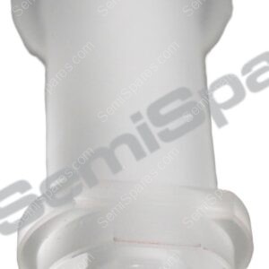 White plastic hose connector/adapter with multiple openings for joining tubing